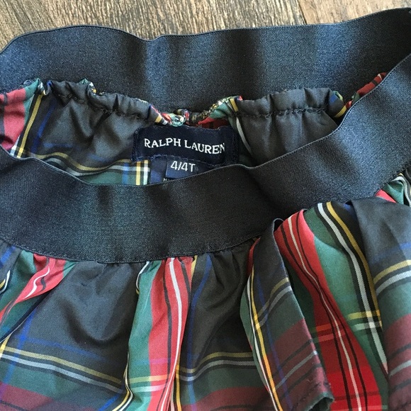 Ralph Lauren ruffled layered Skirt - Red and Black plaid - Picture 2 of 2
